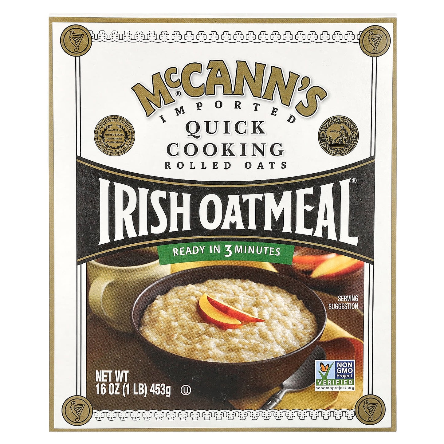 McCann's Irish Oatmeal, Quick Cooking Rolled Oats, 16 oz (453 g) - Image 1