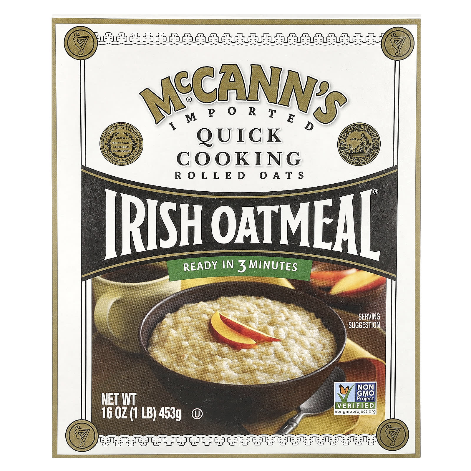 McCann's Irish Oatmeal, Quick Cooking Rolled Oats, 16 oz (453 g) - Image 1