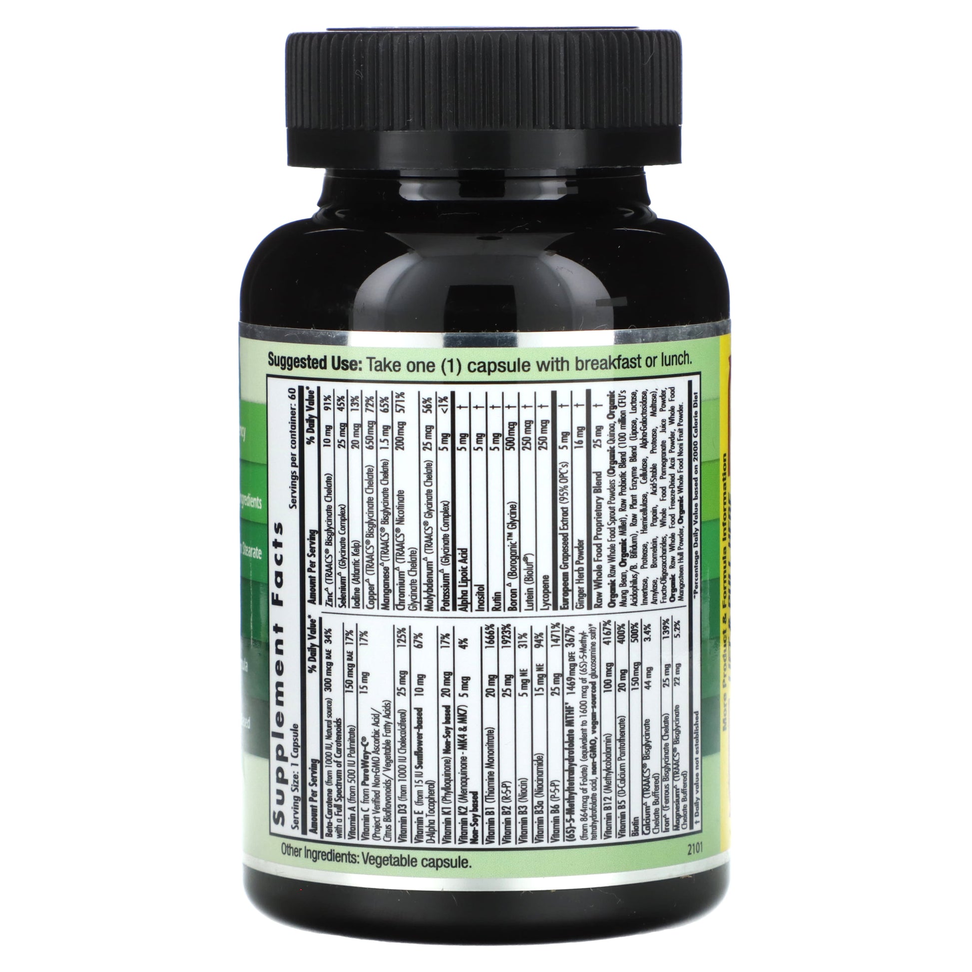 Emerald Laboratories CoEnzymated Prenatal 1-Daily Multi Vitamins 60 Capsules - Image 2
