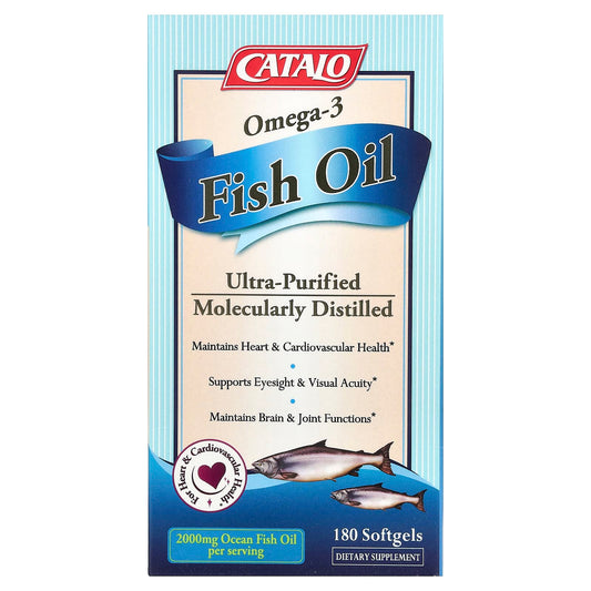 CATALO, Omega-3 Fish Oil, 180 Softgels (1,000 mg per Serving)