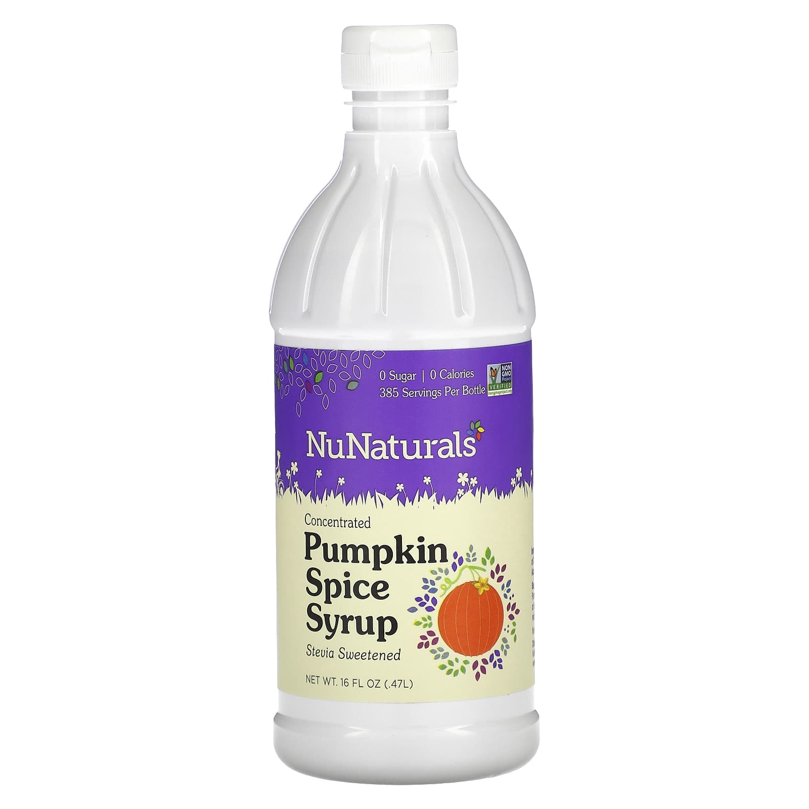 NuNaturals, Concentrated Pumpkin Spice Syrup, 16 fl oz (0.47 l) - Image 1