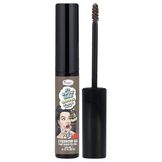 theBalm Cosmetics, It's A-Brow Time!® Eyebrow Gel, Medium Brown, 0.12 fl oz (3.6 ml) - Image 1