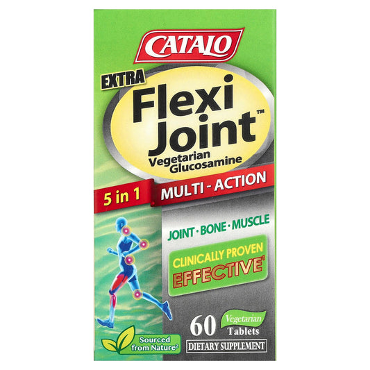 CATALO Extra Flexi Joint Vegetarian Glucosamine Supplement, 60 Tablets - Image 1
