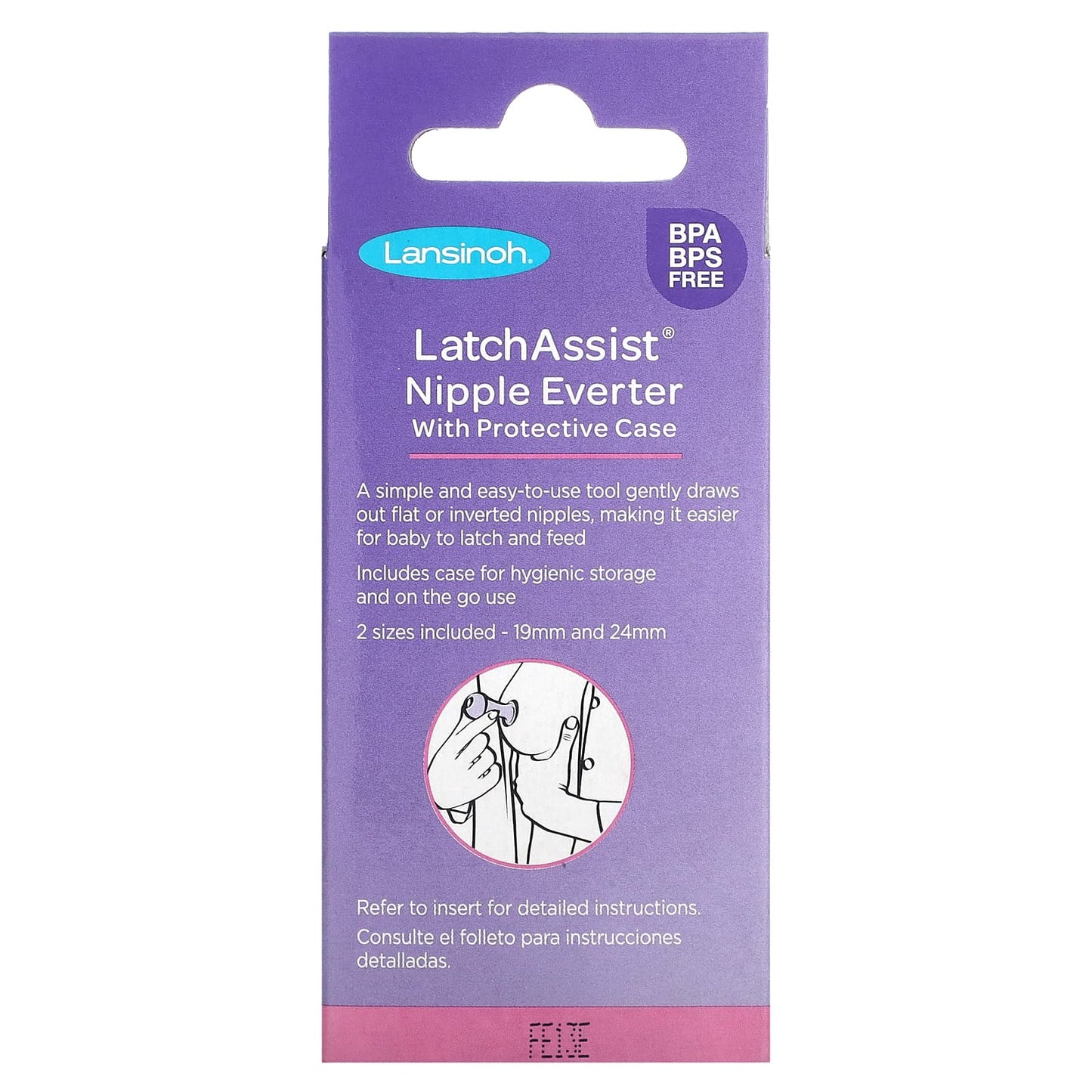 Lansinoh, Latch Assist Nipple Everter with Protective Case, 1 Count - Image 2