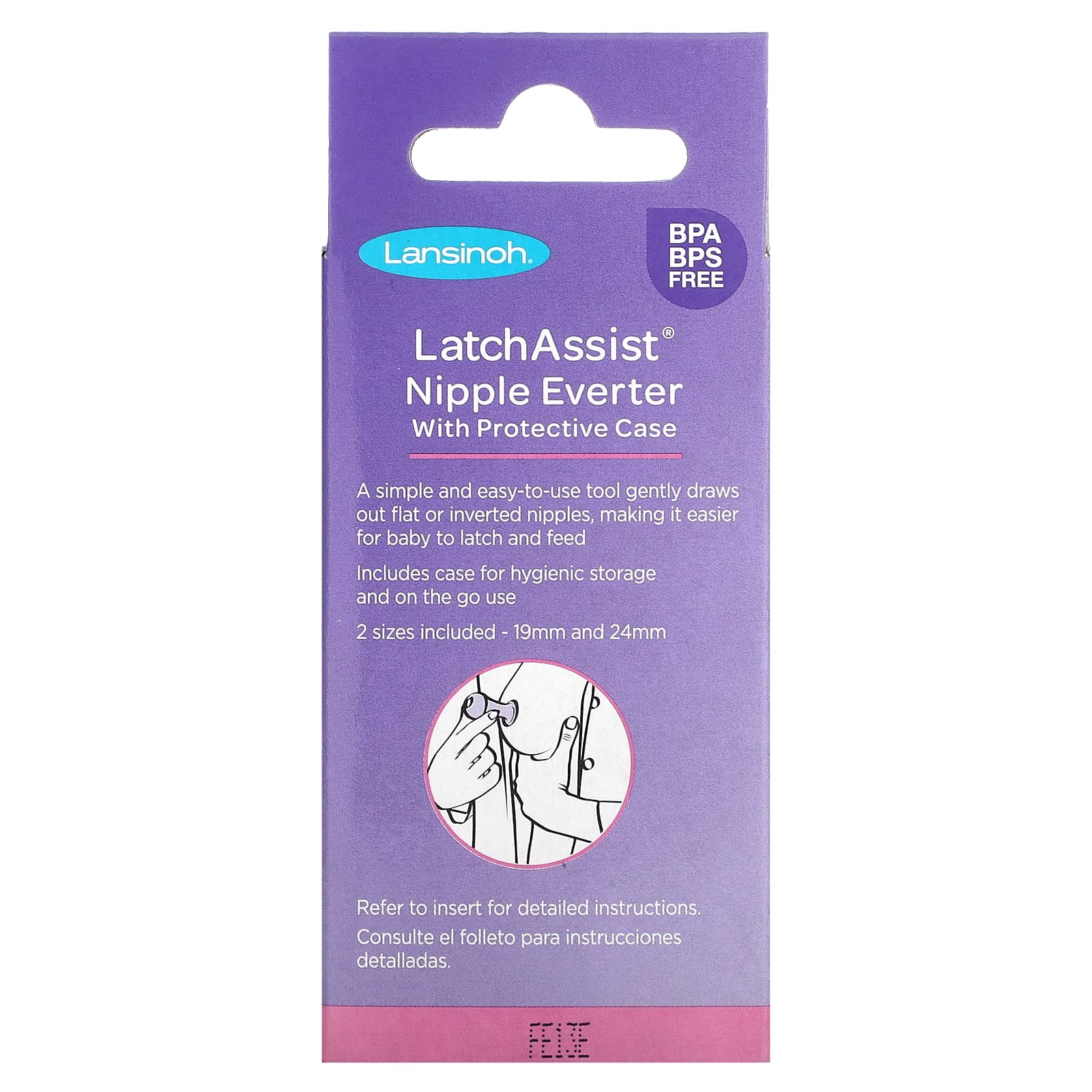 Lansinoh, Latch Assist Nipple Everter with Protective Case, 1 Count - Image 2
