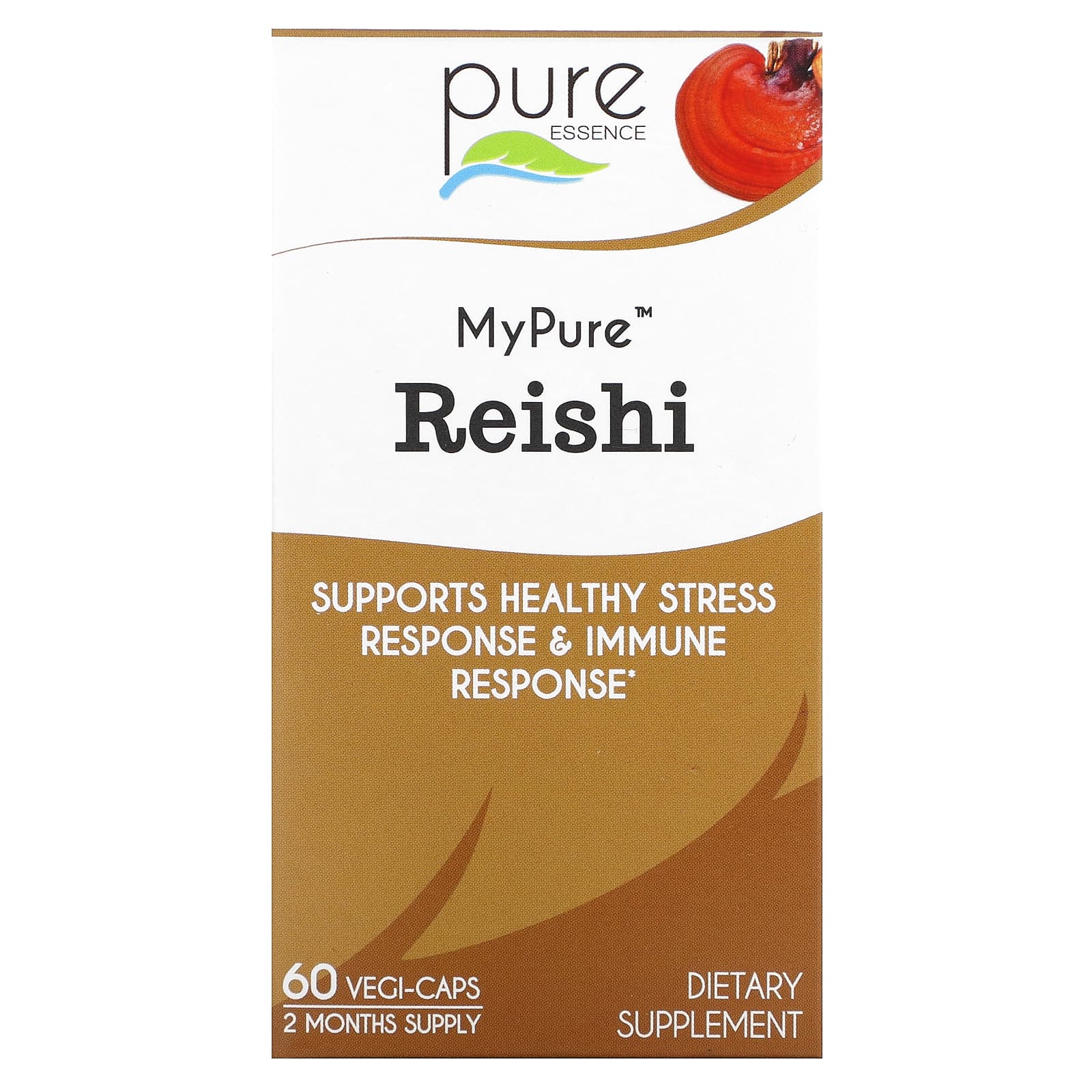 Pure Essence, My Pure, Reishi, 500 mg, 60 Vegi-Caps - Image 1