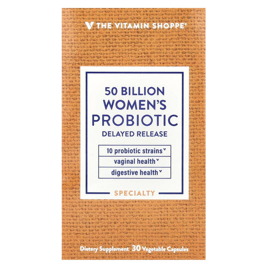 The Vitamin Shoppe, Women's Probiotic, 50 Billion, 30 Vegetable Capsules - Image 1