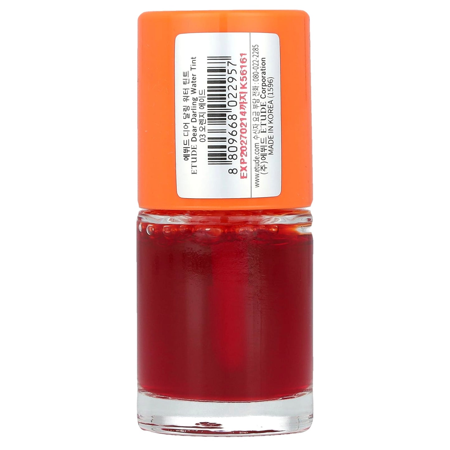 Etude Dear Darling Water Tint - Orange Ade, Long-Lasting Lip Color - Image 2