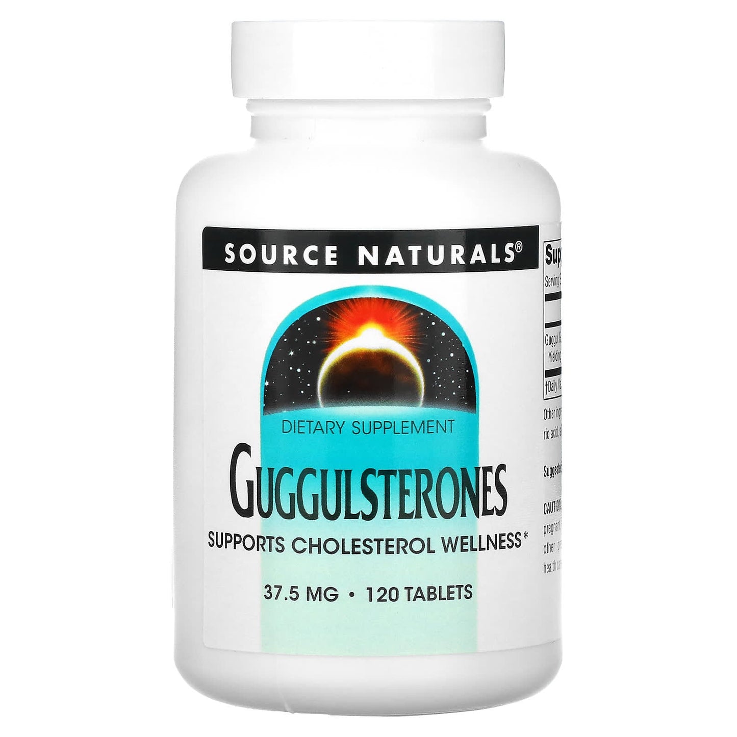 Source Naturals, Guggulsterones, 37.5 mg, 120 Tablets - Image 1