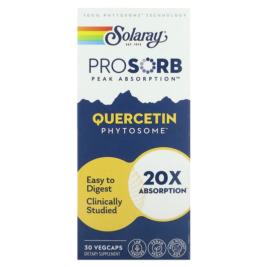 Solaray, Quercetin Phytosome, 250 mg, 30 VegCaps - Image 1