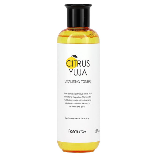 Farmstay Citrus Yuja Toner for Glowing Skin, 6.46 fl oz - Image 1