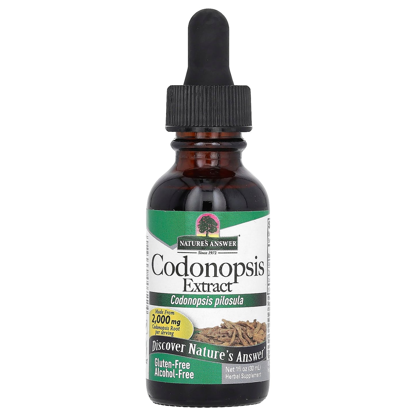 Nature's Answer, Codonopsis Extract, Alcohol-Free, 1,000 mg, 1 fl oz (30 ml) - Image 1