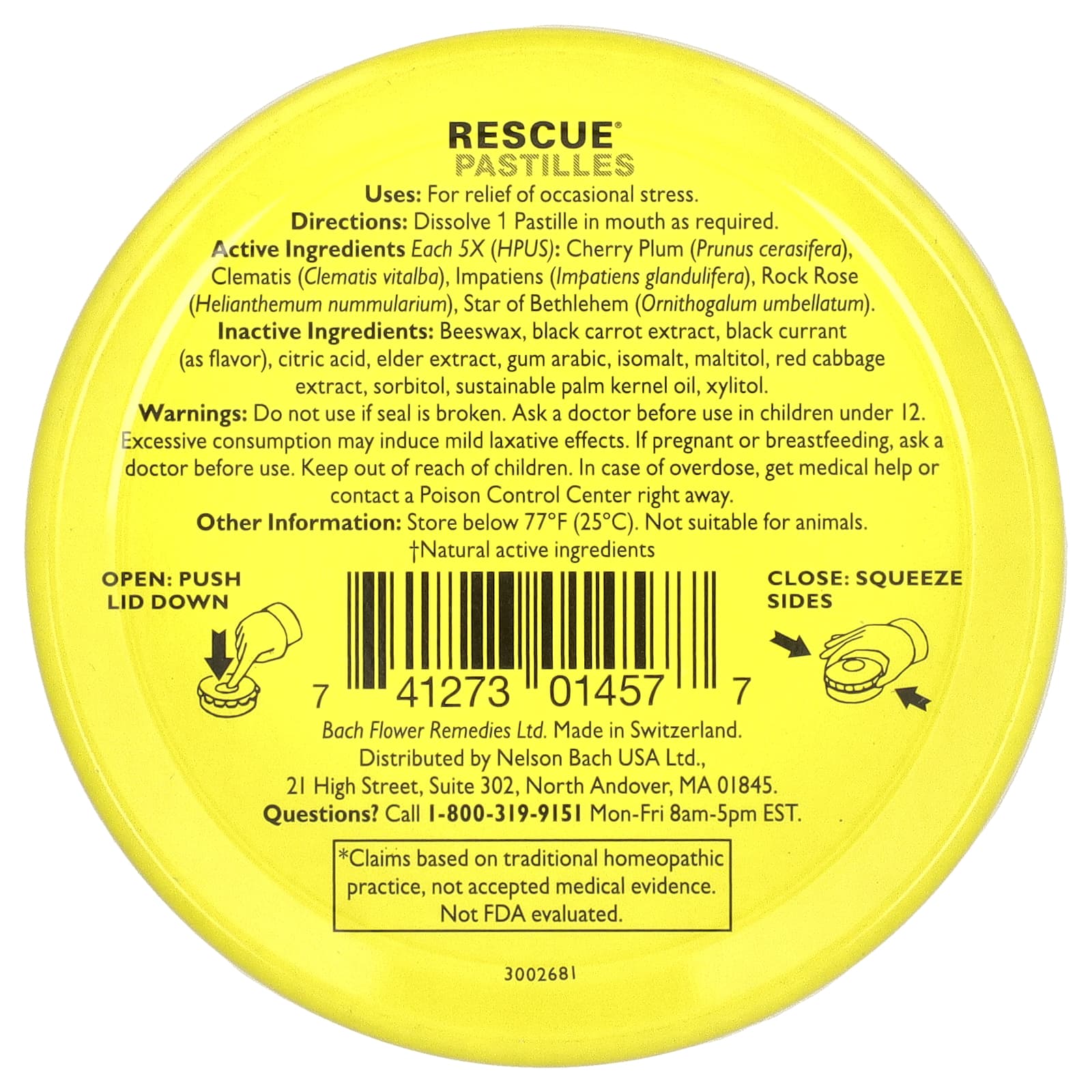 Natural Stress Relief with Bach Rescue Pastilles - Image 2