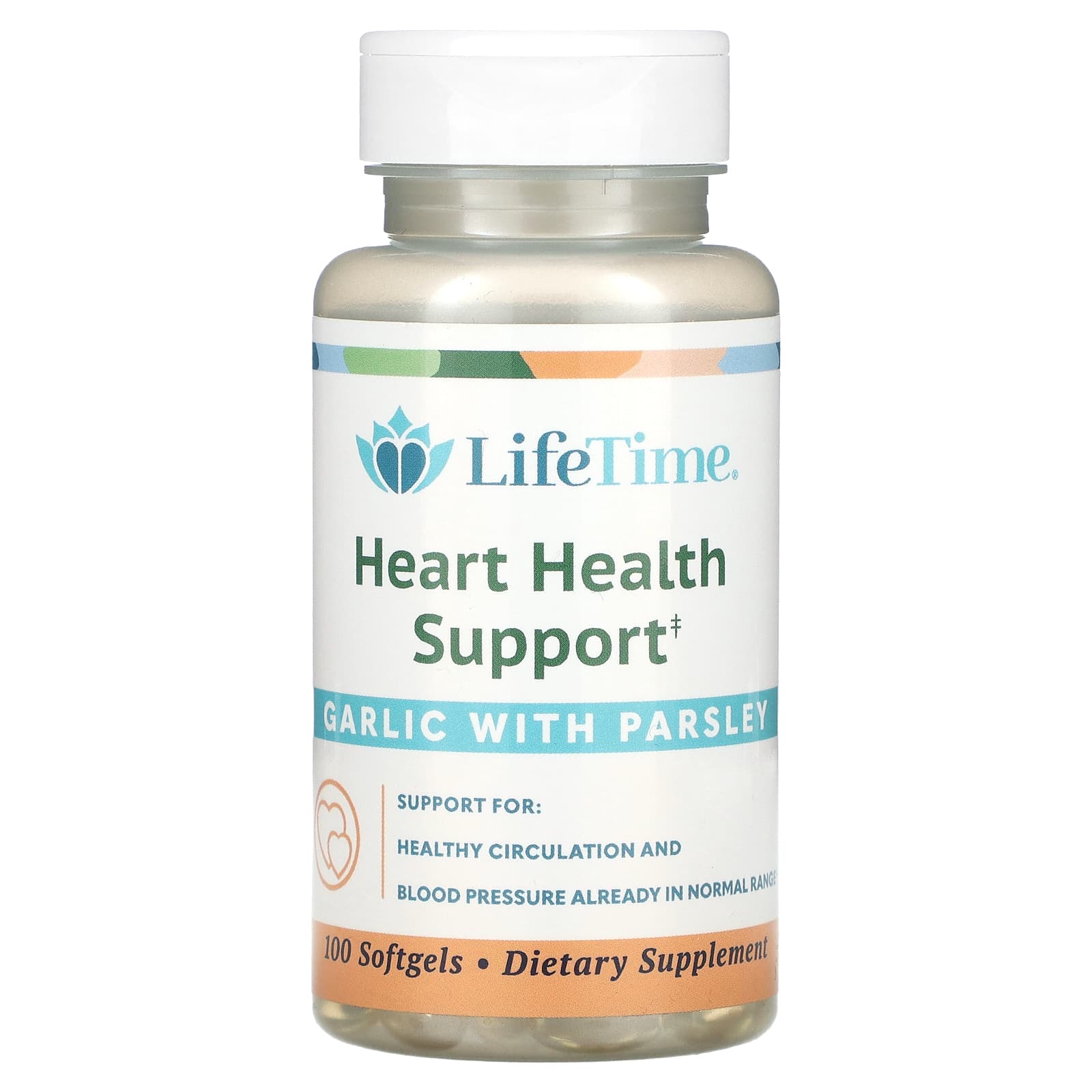 LifeTime Vitamins, Heart Health Support, 100 Softgels - Image 1