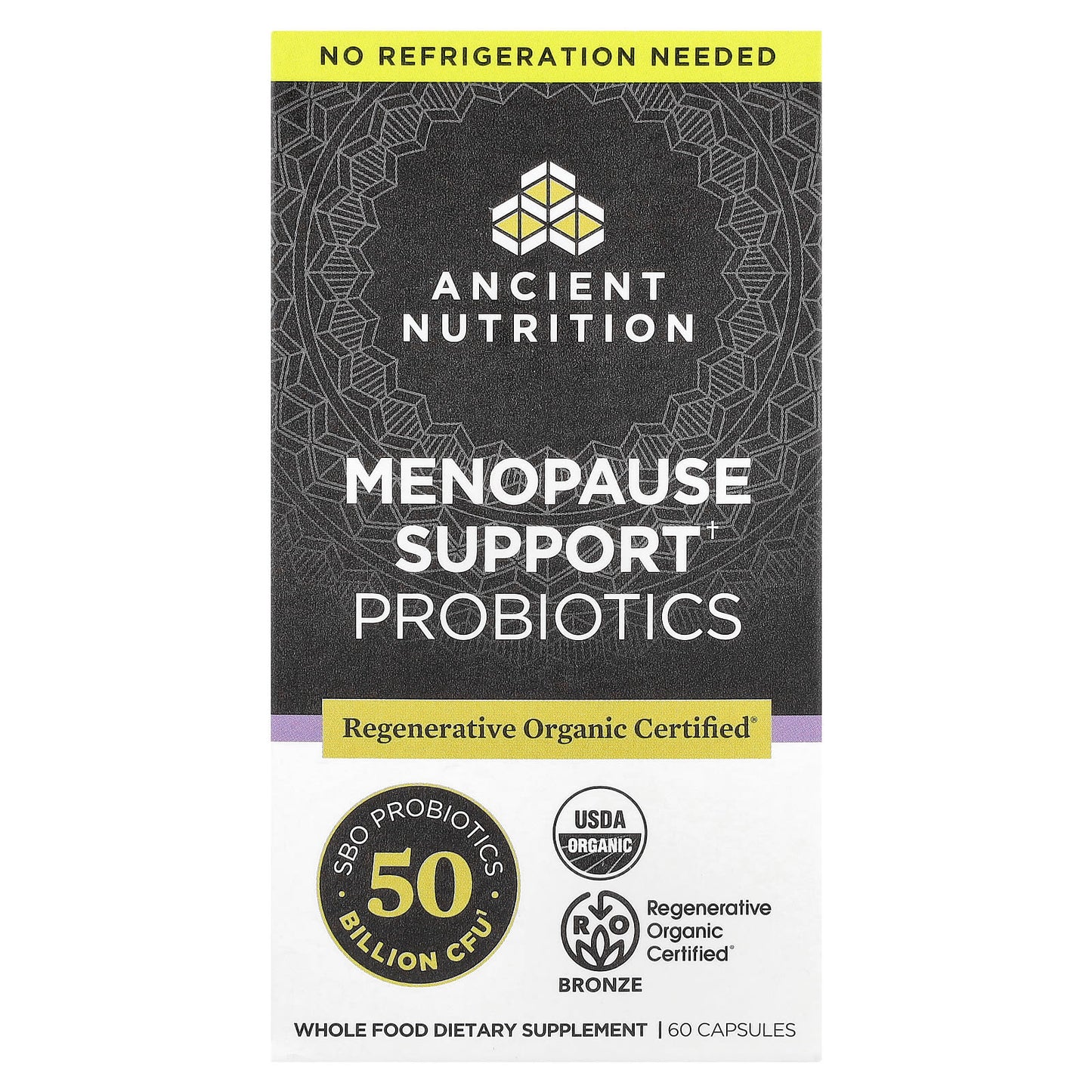Menopause Support Probiotics by Ancient Nutrition - 60 Capsules - Image 1