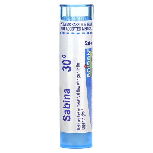 Boiron Sabina 30C Menstrual Pain Relief Homeopathic Pellets - Image 1