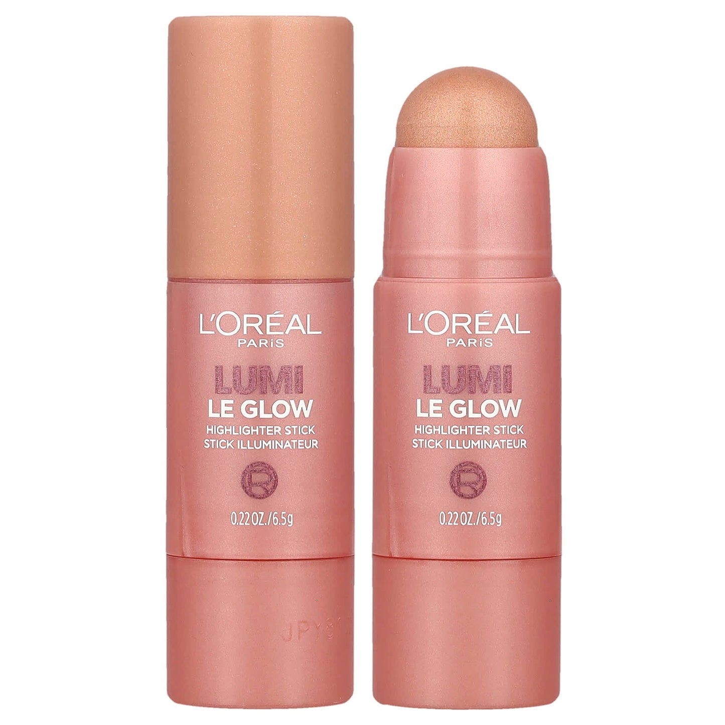 L'Oréal, Lumi, Le Glow Highlighter Stick, 640 Glowy Sparkling Rosé, 0.22 oz (6.5 g) - Image 1