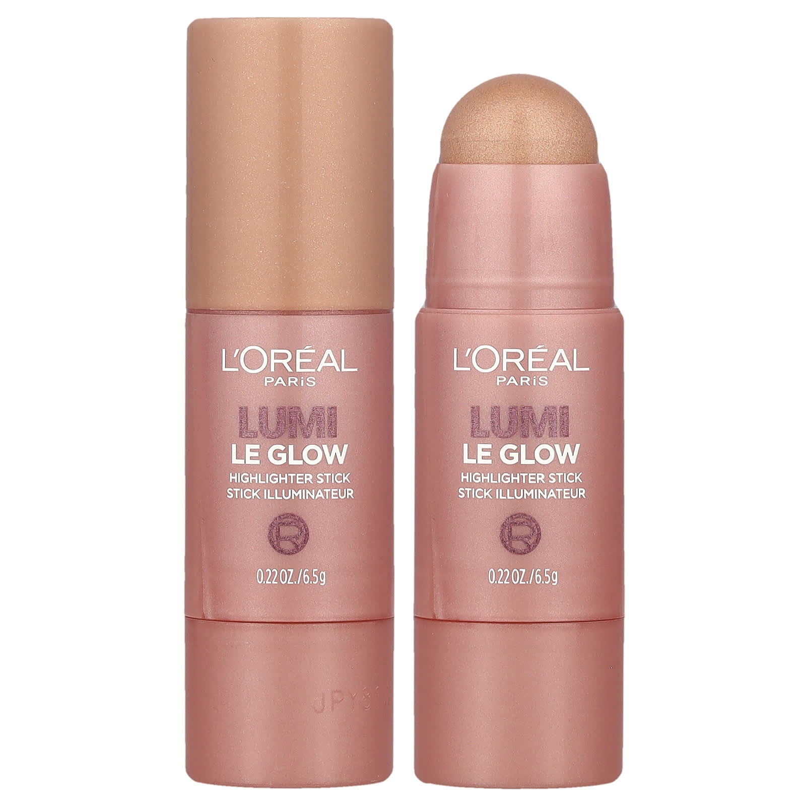 L'Oréal, Lumi, Le Glow Highlighter Stick, 640 Glowy Sparkling Rosé, 0.22 oz (6.5 g) - Image 1