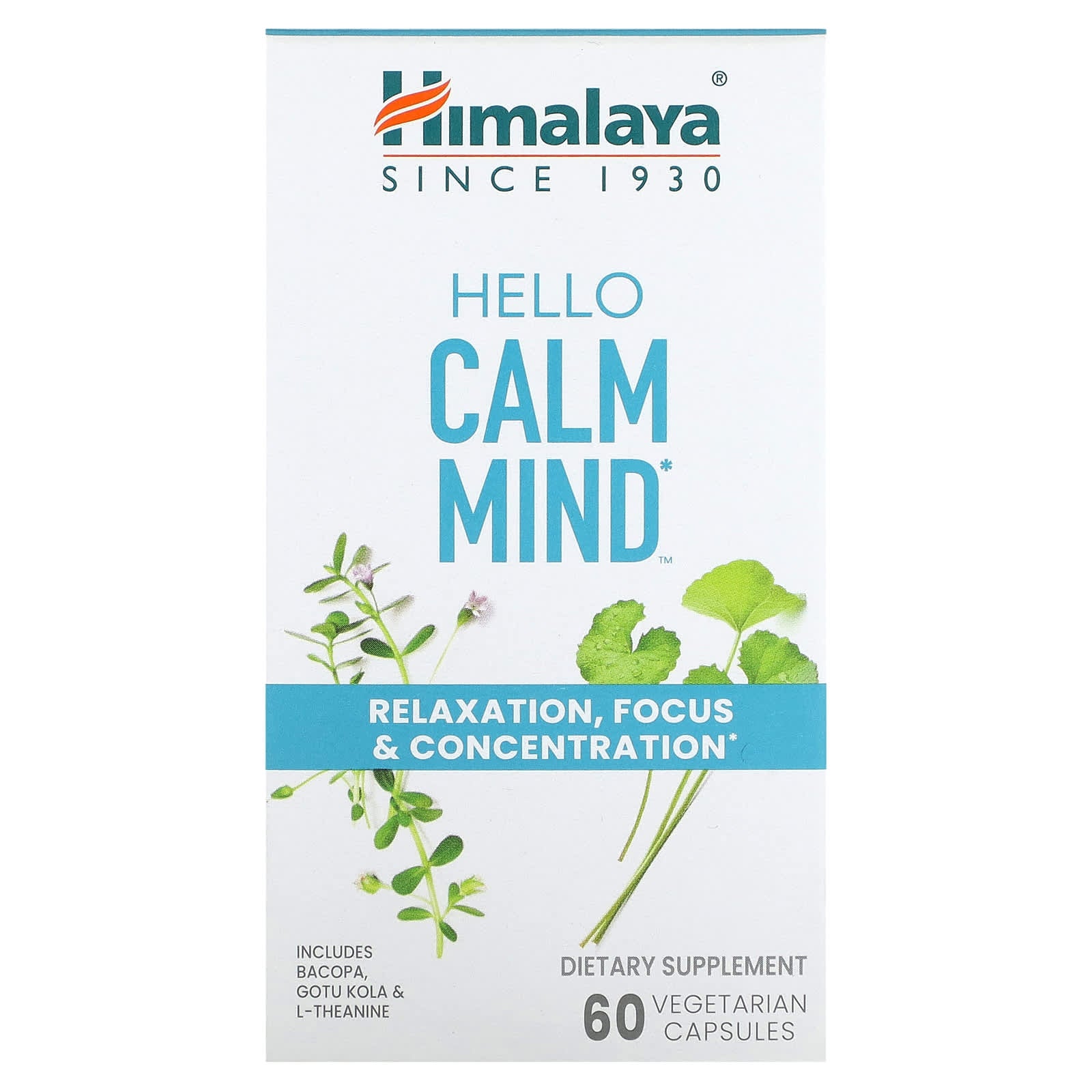 Himalaya Hello Calm Mind: Focus & Relaxation Supplement - Image 1