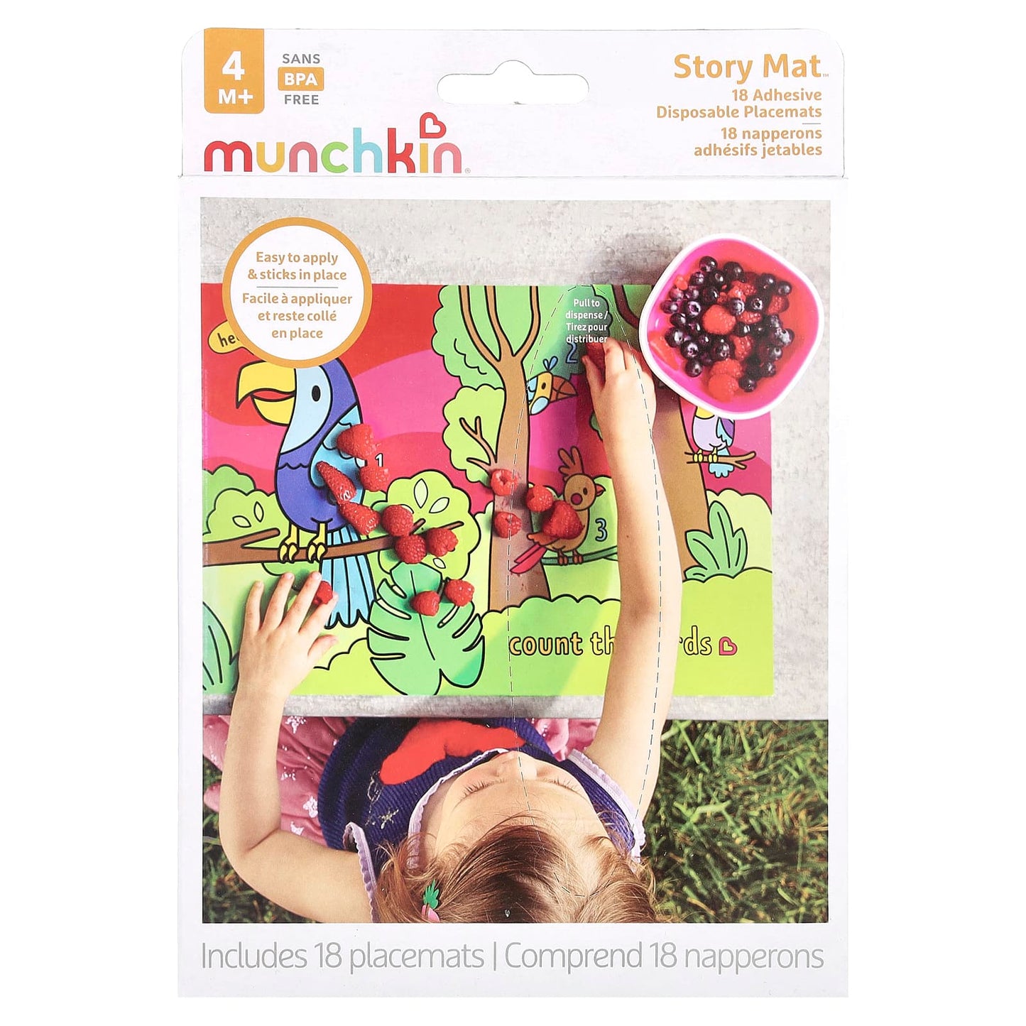 Munchkin, Story Mat™, Disposable Placemats, 4 Months+, 18 Count - Image 1