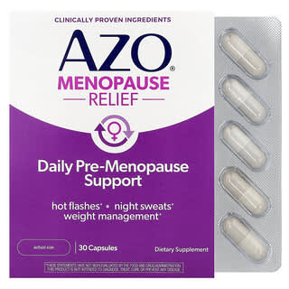 Azo Menopause Relief Capsules for Hot Flashes & Night Sweats