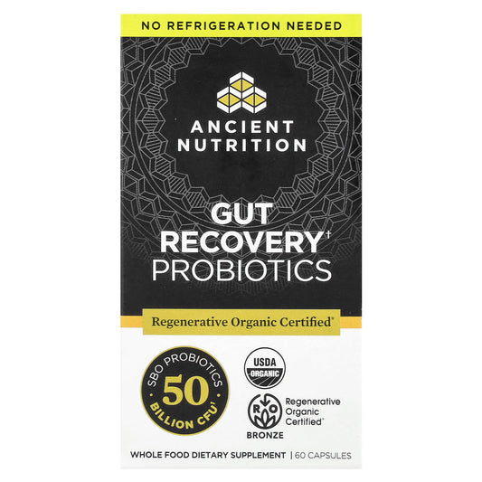 Ancient Nutrition Gut Recovery Probiotics 60 Capsules - Image 1