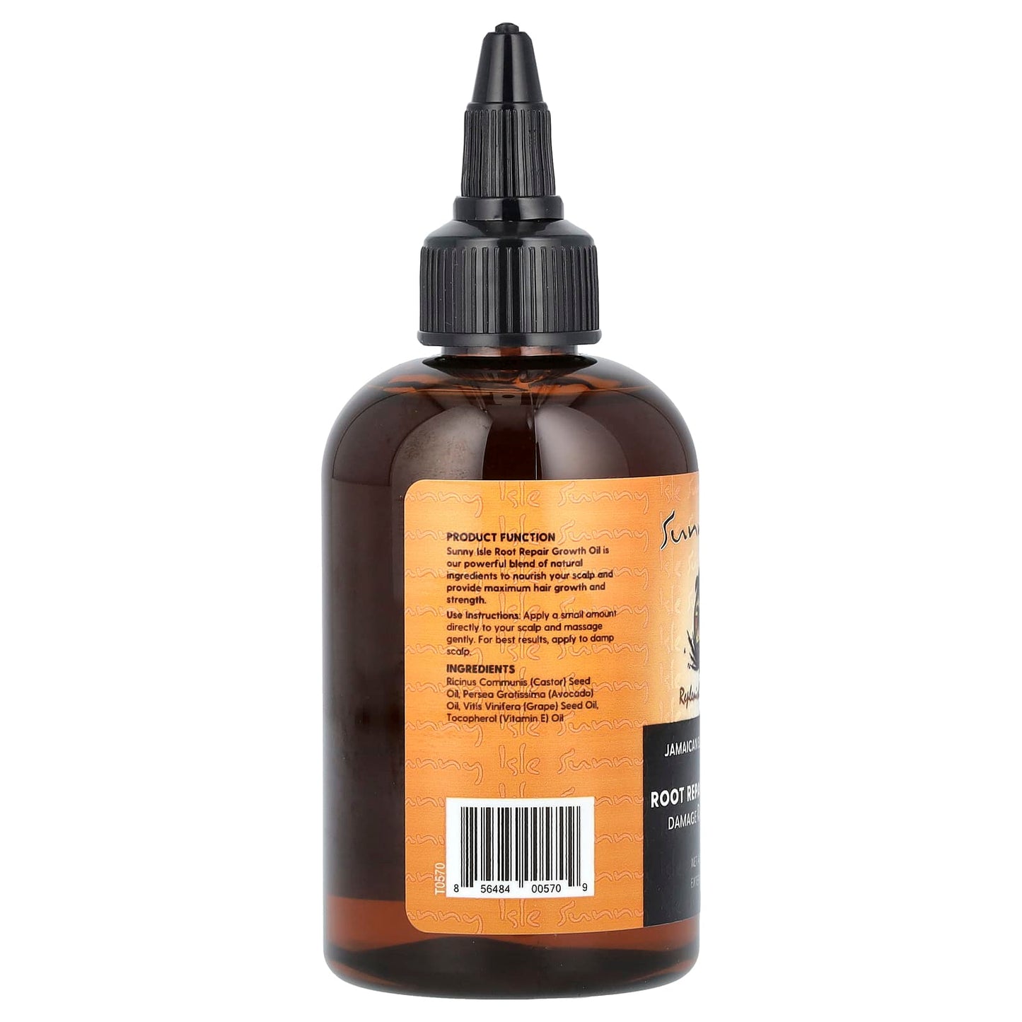 Sunny Isle, Jamaican Black Castor Oil, Root Repair Growth Oil, 4 fl oz (118 ml) - Image 2