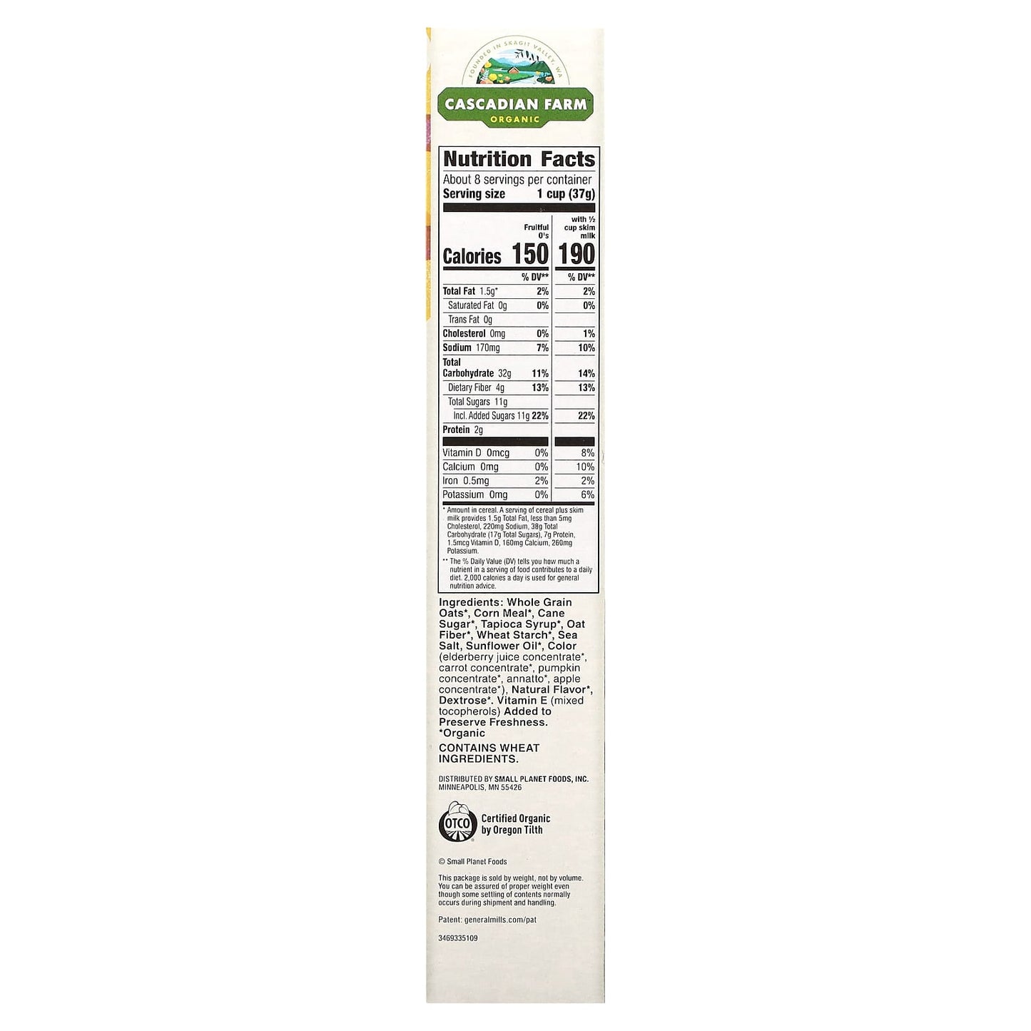 Cascadian Farm Organic Fruitful O's Cereal - USDA Organic & Non GMO - Image 2