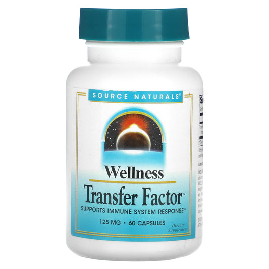 Source Naturals, Wellness, Transfer Factor, 125 mg, 60 Capsules - Image 1