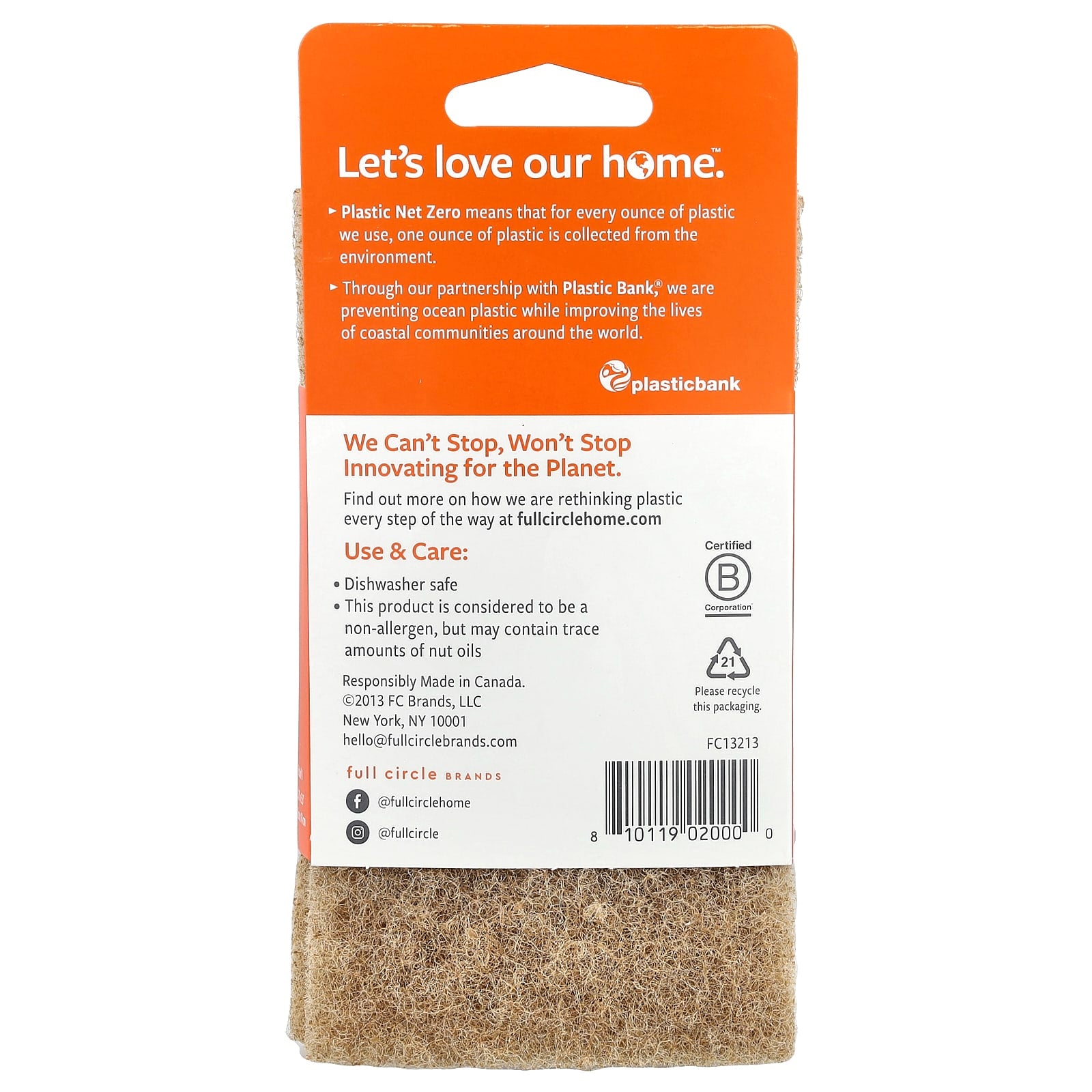 Full Circle Walnut Scour Pads - Eco-Friendly Non-Stick Cookware Cleaner - Image 2
