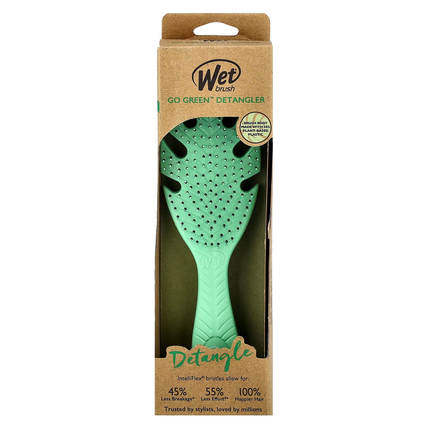 Wet Brush, Go Green™ Detangler, Green, 1 Brush - Image 2