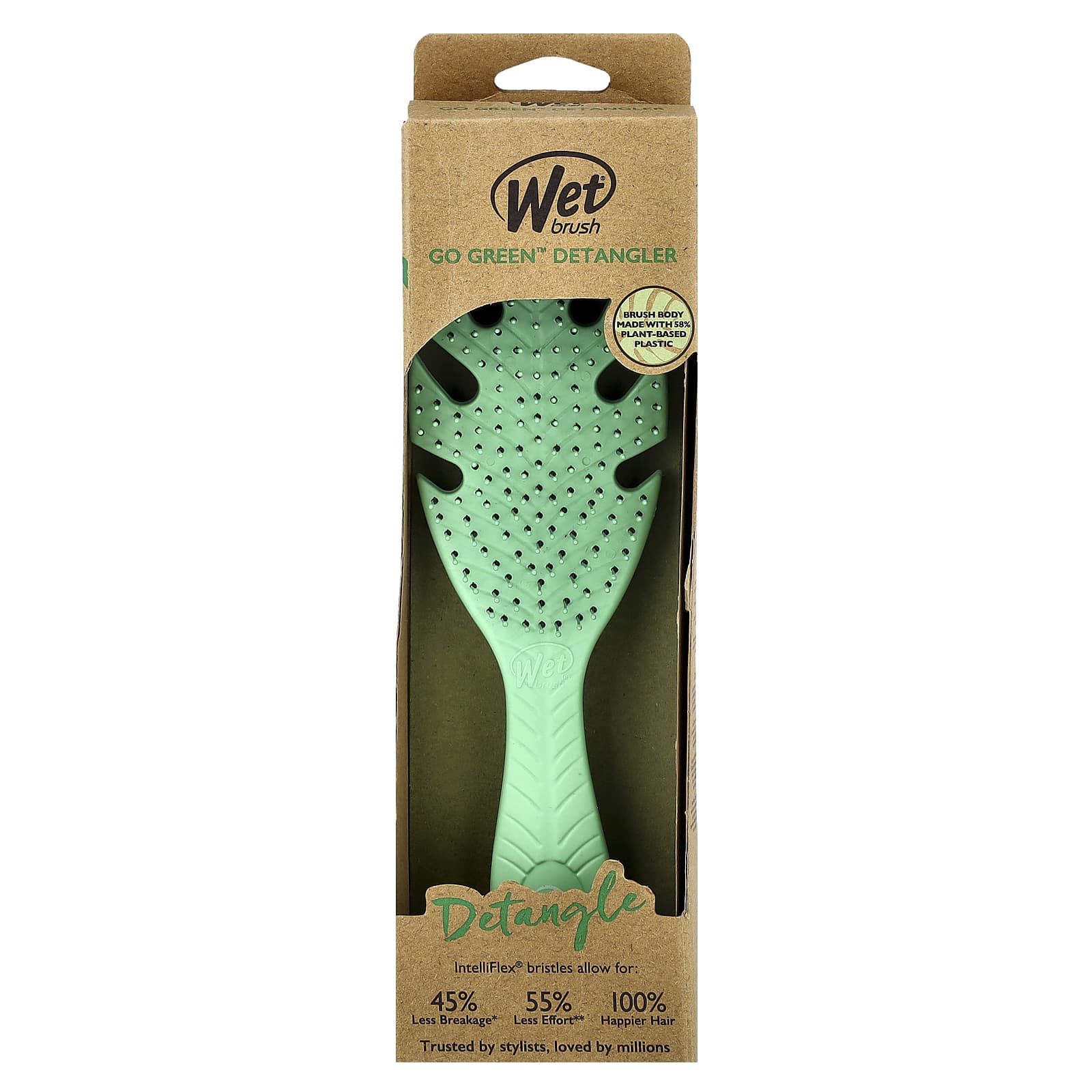 Wet Brush, Go Green™ Detangler, Green, 1 Brush - Image 2