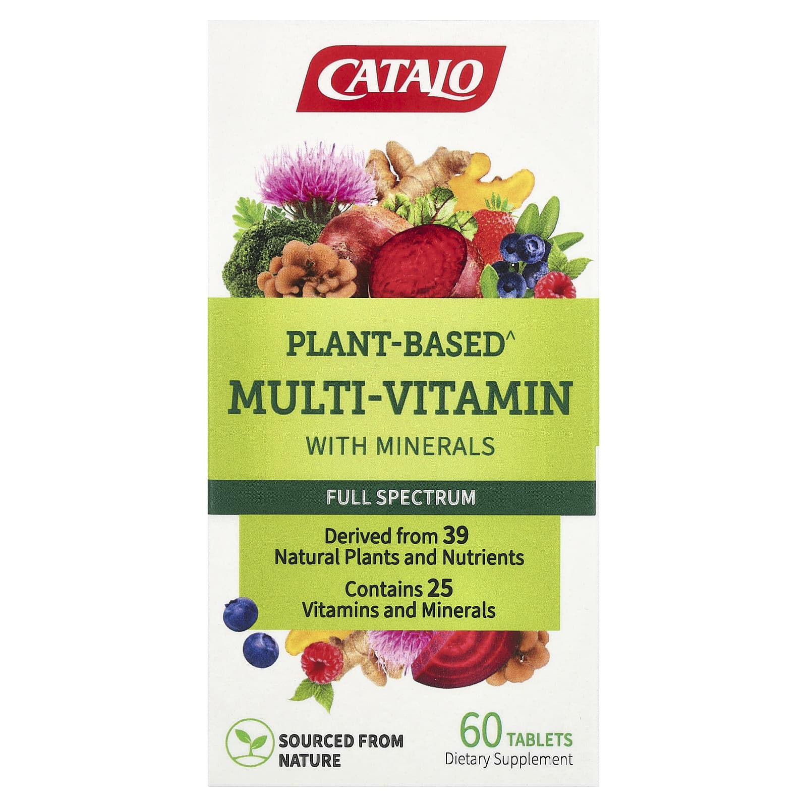 CATALO Plant-Based Multi-Vitamin with Minerals - 60 Tablets - Image 1