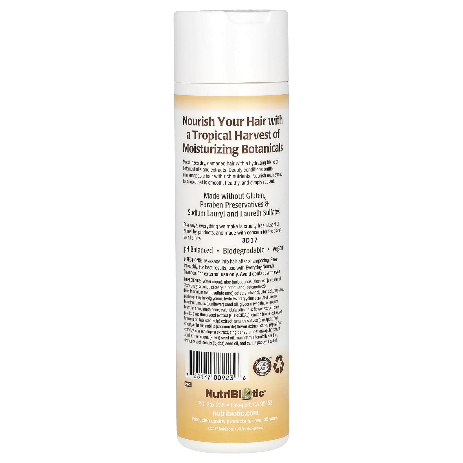NutriBiotic, Everyday Nourish Conditioner, Tropical Harvest, 10 fl oz (296 ml) - Image 2