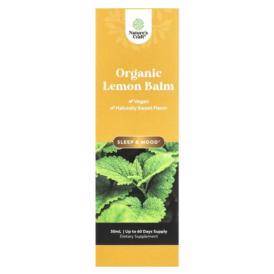 Nature's Craft, Organic Lemon Balm, 30 ml - Image 1