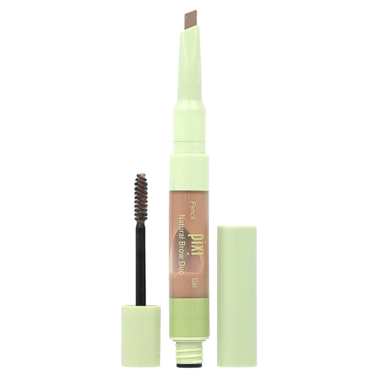 Pixi Beauty, 2-in-1 Natural Brow Duo, Brow Pencil & Gel, 0740 Natural Blonde, 1 Count - Image 1