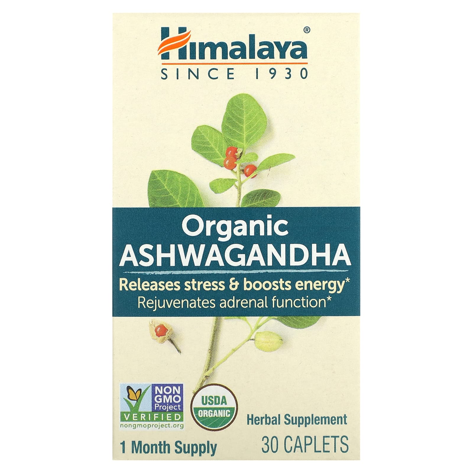 Organic Ashwagandha Supplement by Himalaya - Stress Relief Capsules - Image 1