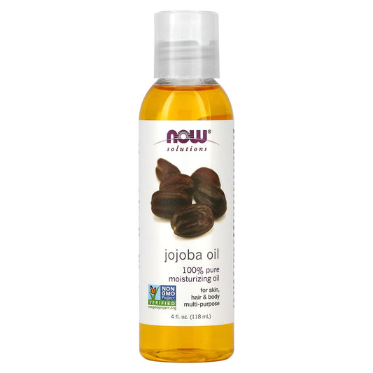 NOW Foods, Solutions, Jojoba Oil, 4 fl oz (118 ml) - Image 1