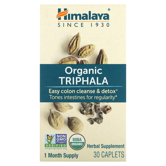 Himalaya Organic Triphala Capsules for Digestive Health & Detox - Image 1