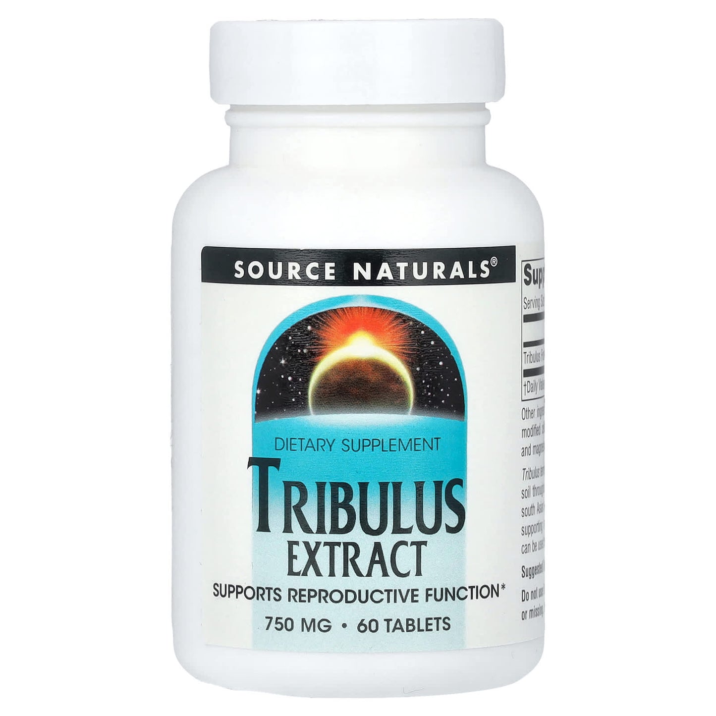 Source Naturals, Tribulus Extract, 750 mg, 60 Tablets - Image 1