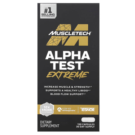 MuscleTech, AlphaTest™ Extreme, 150 Capsules - Image 1