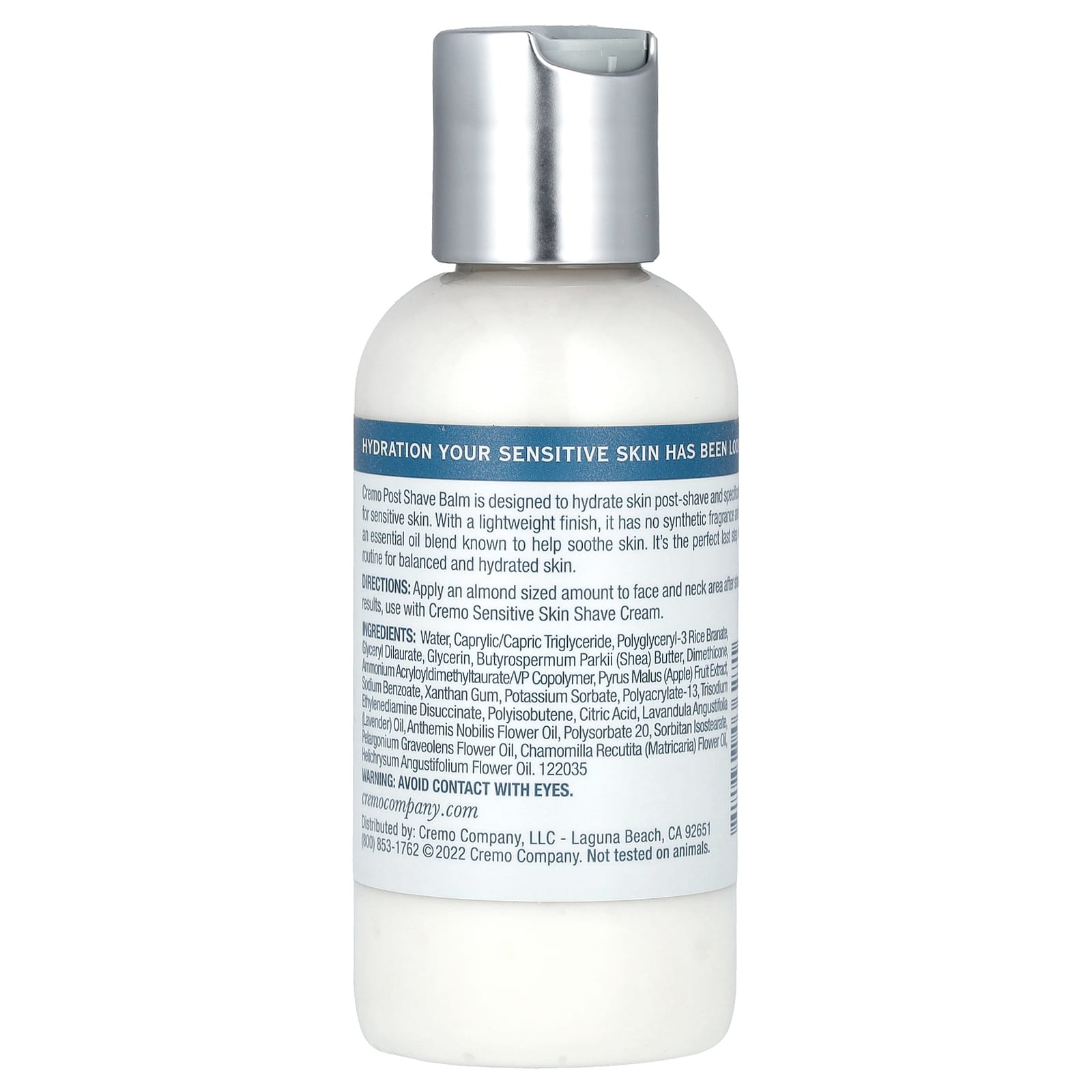 Cremo Post Shave Balm for Sensitive Skin, 4 fl oz (118ml) - Image 2