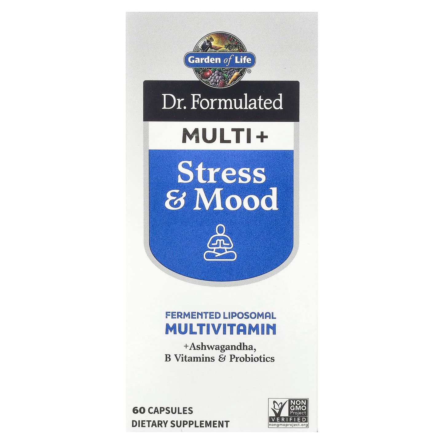 Dr. Formulated Multi+, Stress & Mood Support Supplement, 60 Capsules - Image 1