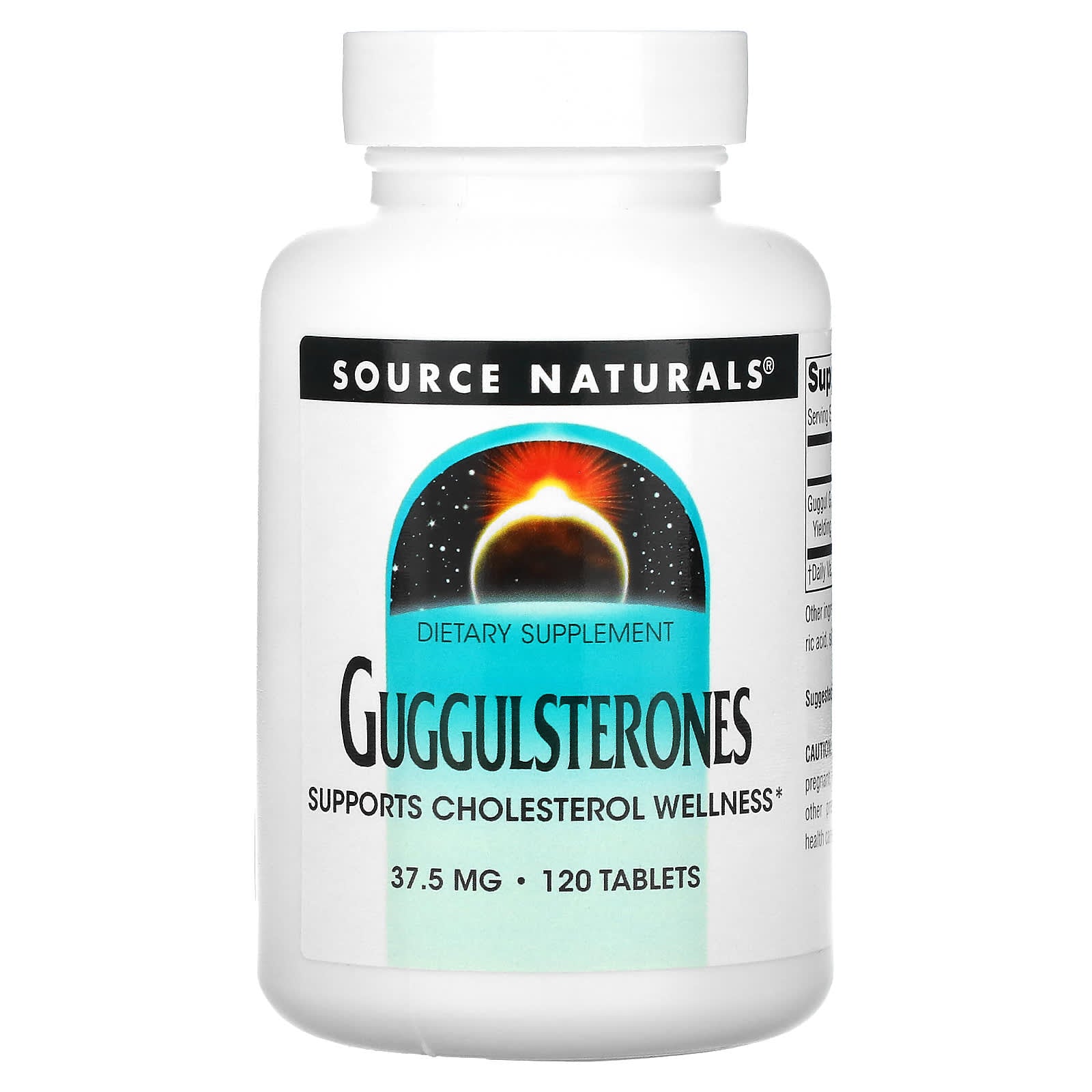 Source Naturals, Guggulsterones, 37.5 mg, 120 Tablets - Image 1
