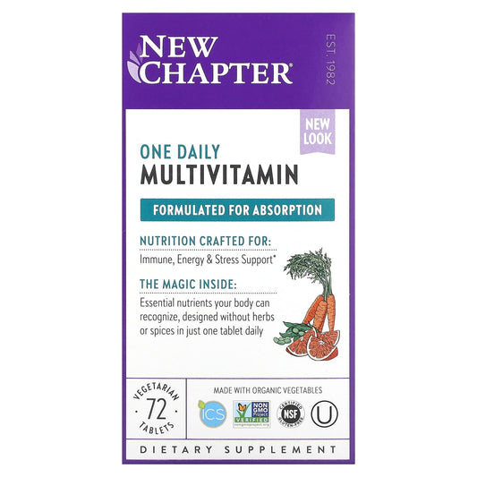 New Chapter, One Daily Multivitamin, 72 Vegetarian Tablets - Image 1