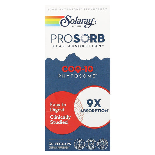 Solaray, COQ-10 Phytosome, 200 mg, 30 Vegcaps - Image 1