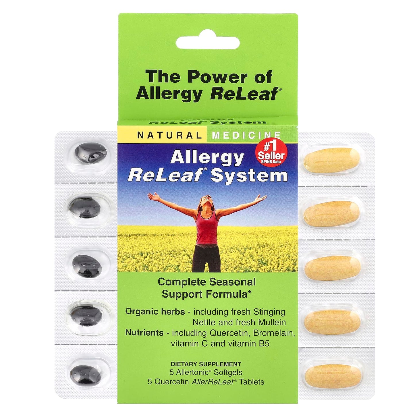 Natural Allergy Relief System - 5 Softgels & 5 Tablets - Image 1