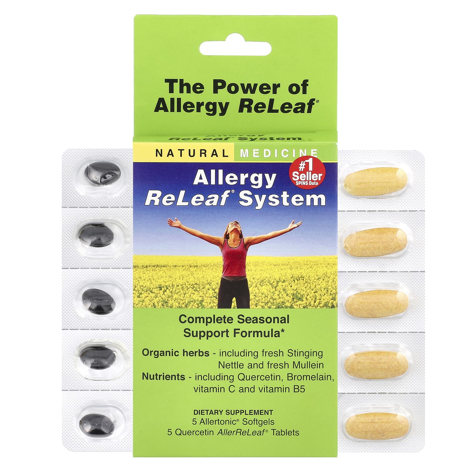 Natural Allergy Relief System - 5 Softgels & 5 Tablets - Image 1