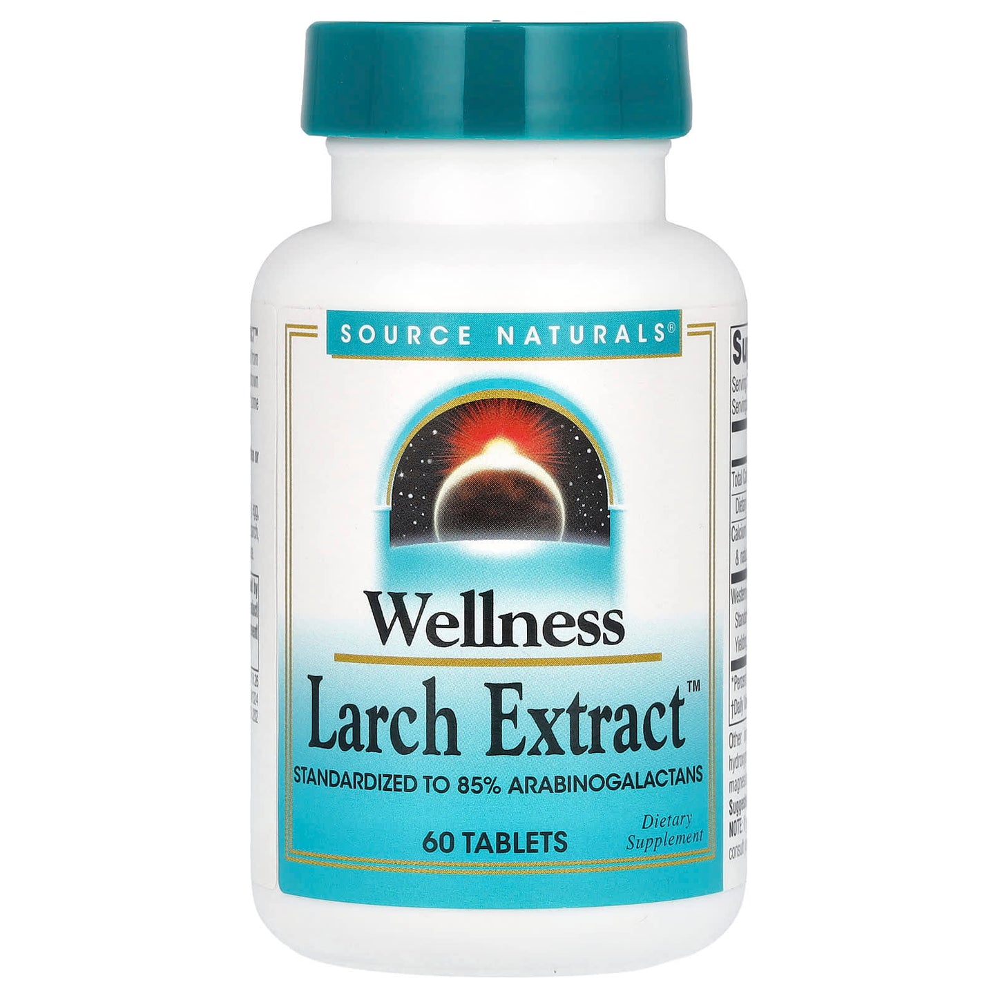 Source Naturals, Wellness, Larch Extract, 60 Tablets - Image 1