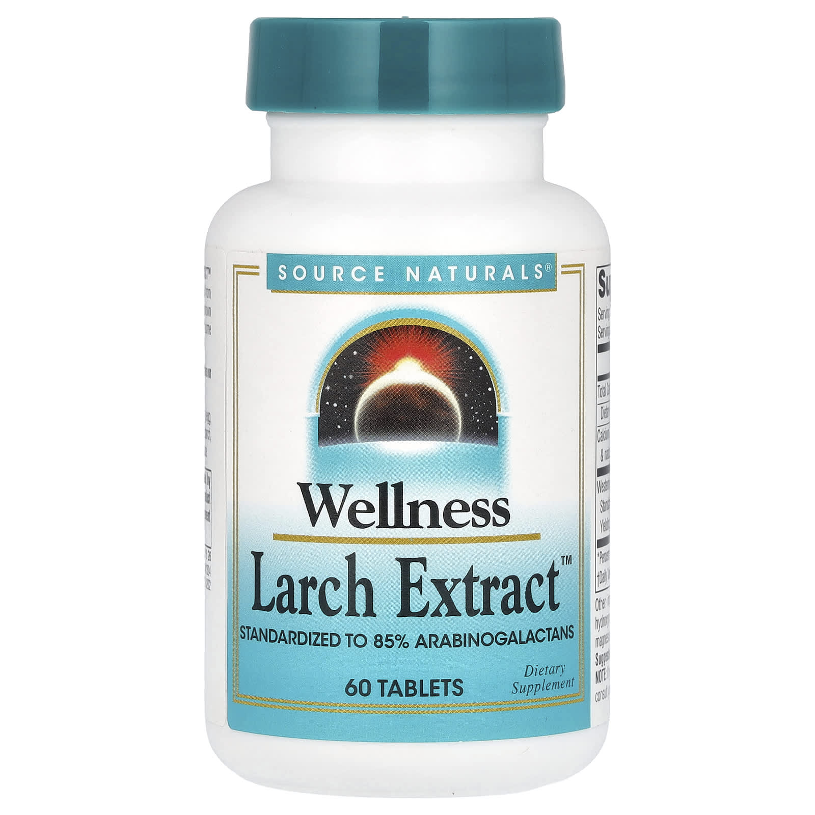 Source Naturals, Wellness, Larch Extract, 60 Tablets - Image 1